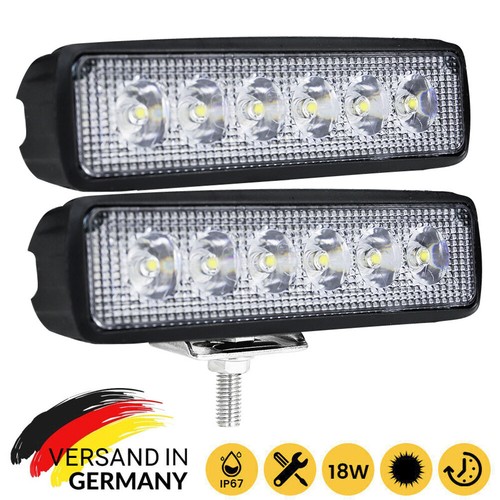 18w led scheinwerfer - 2x,