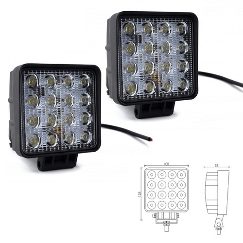 Led arbeitsscheinwerfer 12v - 2x,