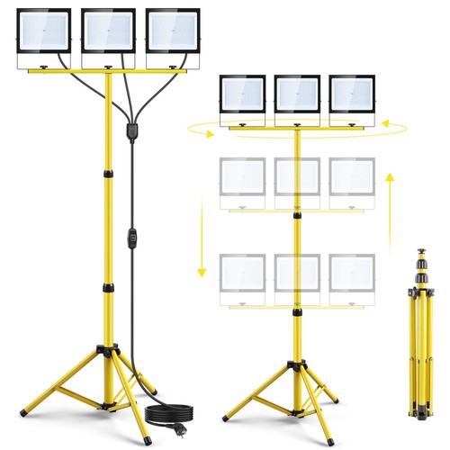 100w baustrahler led mit - 3x,