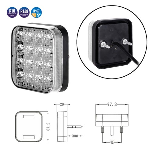Led rückfahrleuchte 12v - led,